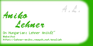 aniko lehner business card